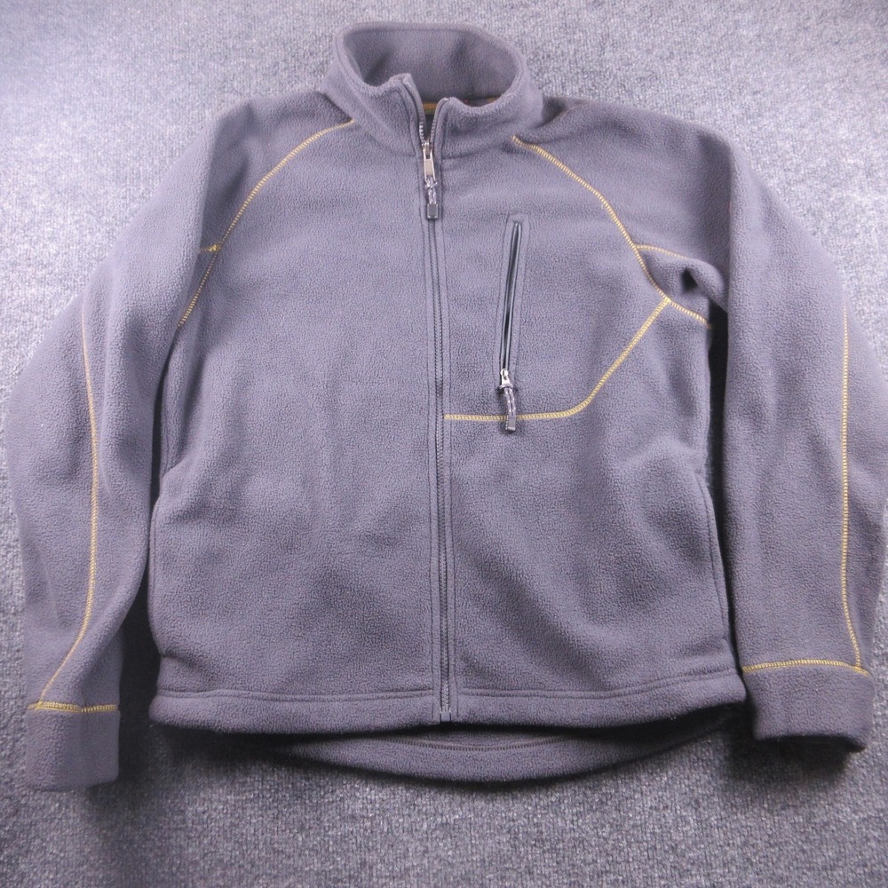 Vintage Timberland Jacket Mens Small Gray Fleece Zip Weathergear 32223 2000s